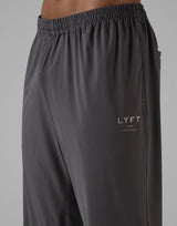 Stretch Nylon Straight Long Pants - D.Grey