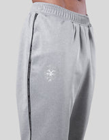 Emblem Loose Fit Jersey Pants - Grey