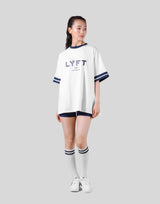 Piping Over Size T-shirt - White