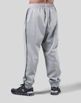 Emblem Loose Fit Jersey Pants - Grey