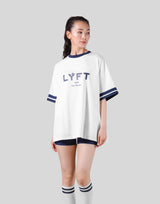 Piping Over Size T-shirt - White