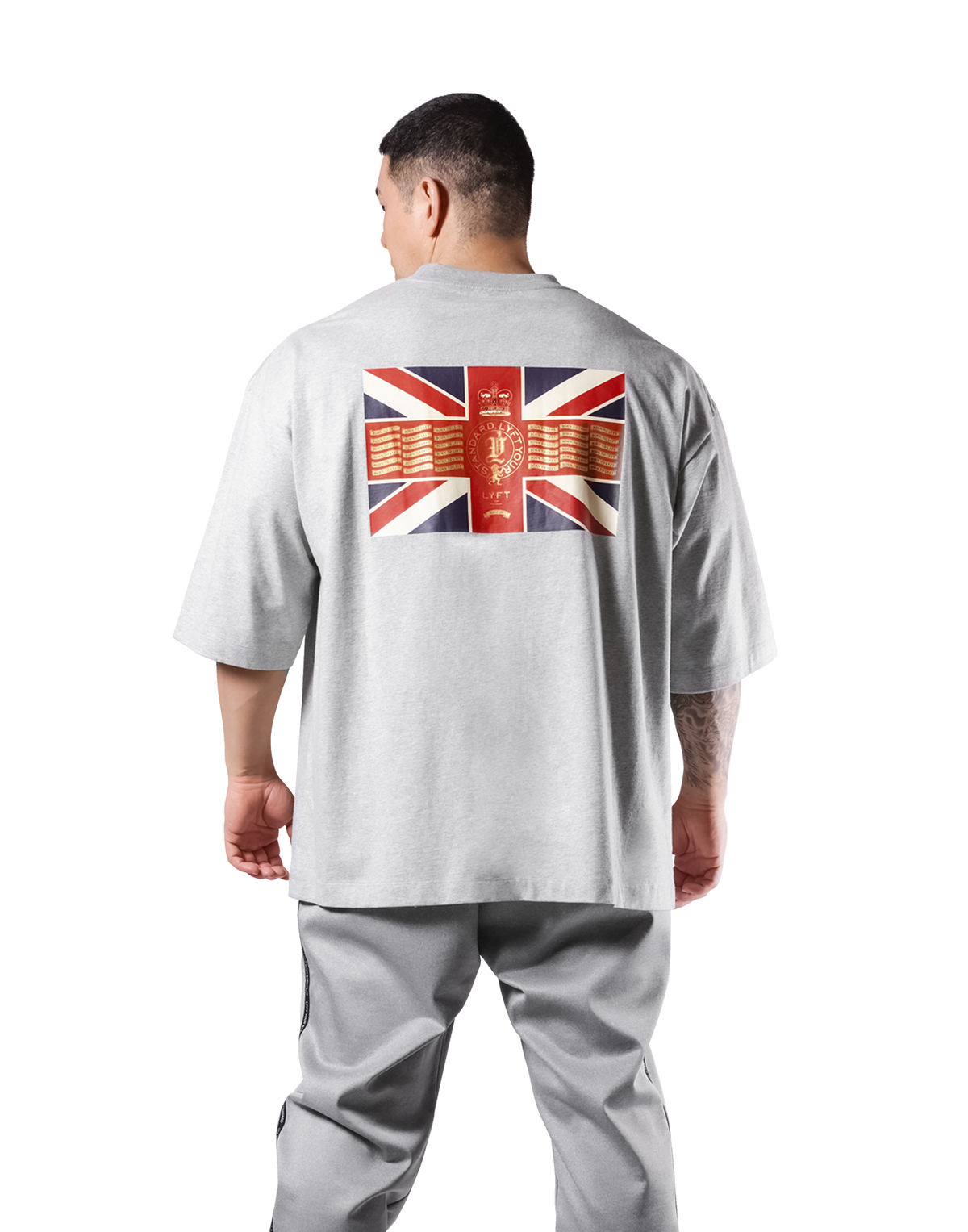 Classic Flag Extra Big T-Shirt - Grey