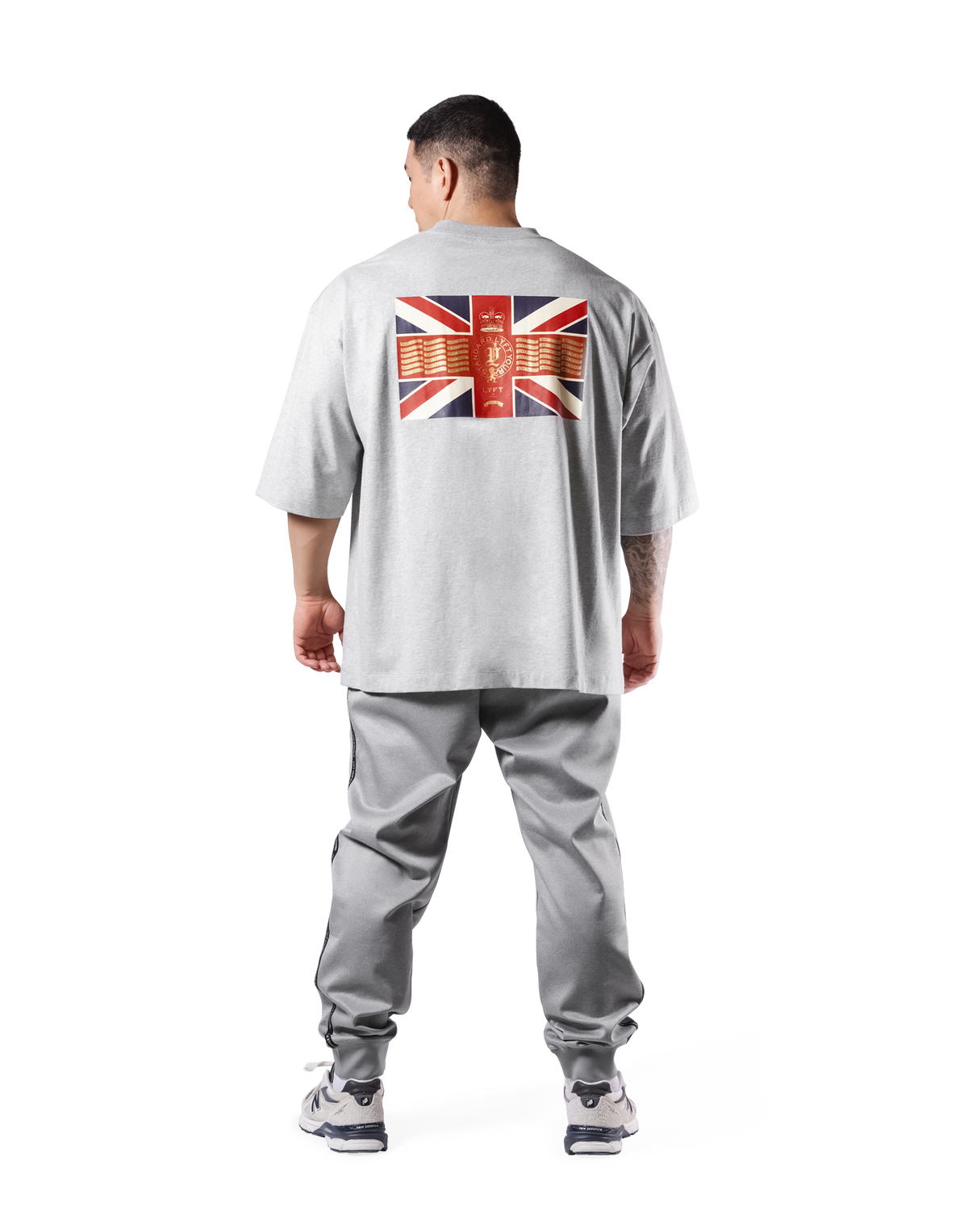 Classic Flag Extra Big T-Shirt - Grey