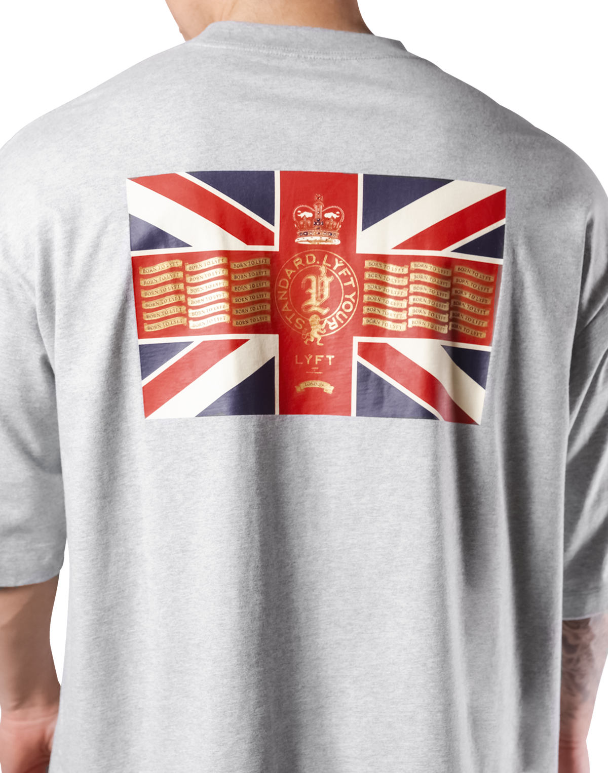 Classic Flag Extra Big T-Shirt - Grey