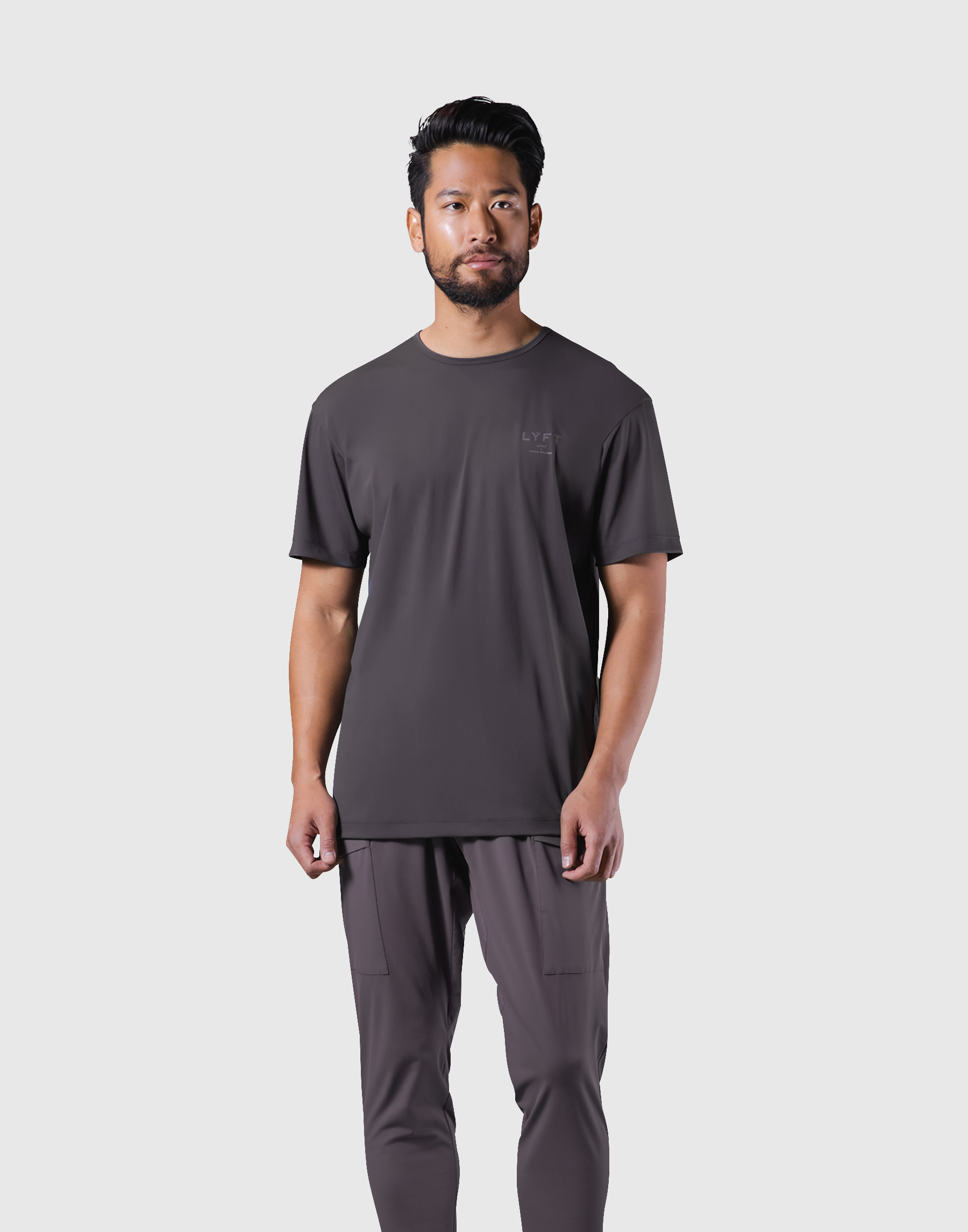 Stretch Waffle Nylon Standard T-Shirt - D.Grey – LÝFT