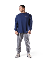 Classic Flag Long Sleeve Big T-Shirt - Navy