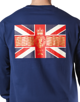 Classic Flag Long Sleeve Big T-Shirt - Navy