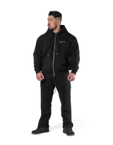 Classic Flag Zip-Up Hoodie - Black