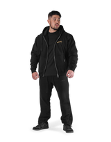 Classic Flag Zip-Up Hoodie - Black