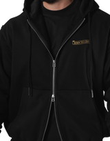 Classic Flag Zip-Up Hoodie - Black