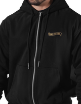 Classic Flag Zip-Up Hoodie - Black