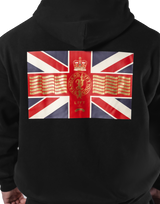 Classic Flag Zip-Up Hoodie - Black