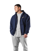 Classic Flag Zip-Up Hoodie - Navy