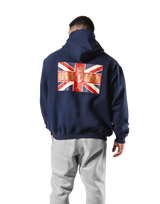 Classic Flag Zip-Up Hoodie - Navy