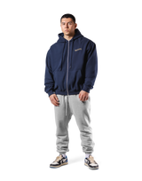 Classic Flag Zip-Up Hoodie - Navy