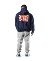 Classic Flag Zip-Up Hoodie - Navy