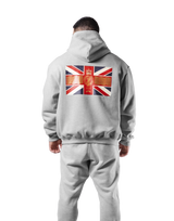 Classic Flag Zip-Up Hoodie - Grey