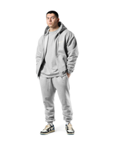 Classic Flag Zip-Up Hoodie - Grey