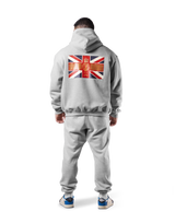 Classic Flag Zip-Up Hoodie - Grey