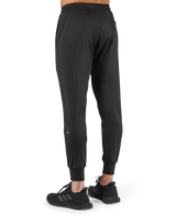Tapered Stretch Rib Pants - Black