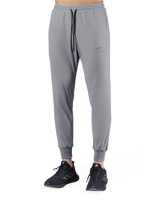 Tapered Stretch Rib Pants - Grey