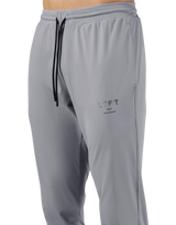 Tapered Stretch Rib Pants - Grey