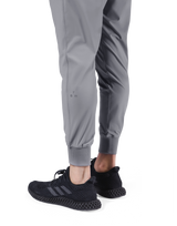 Tapered Stretch Rib Pants - Grey
