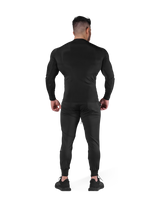 Slim Fit Stretch Long Sleeve T-Shirt - Black