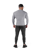 Slim Fit Stretch Long Sleeve T-Shirt - Grey