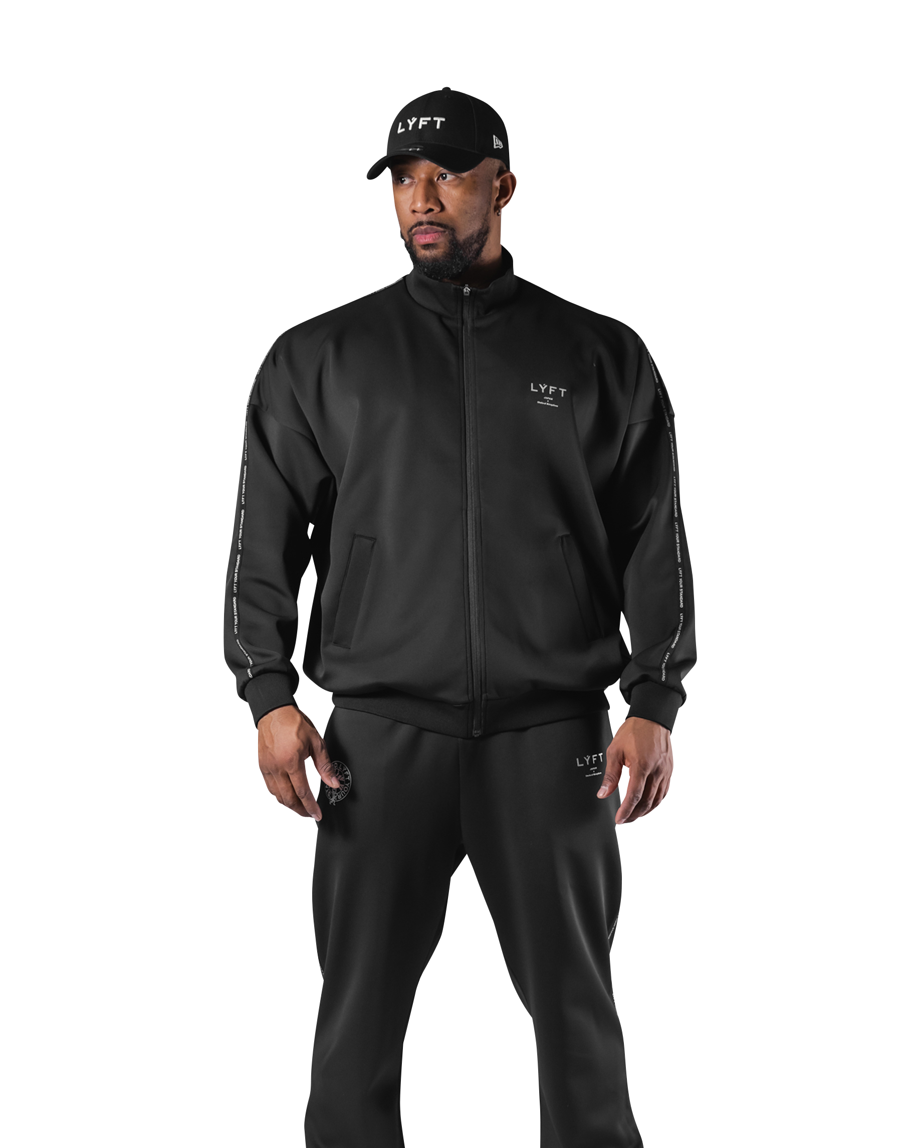 New Flag Oversize Track Jacket - Black – LÝFT New Flag Oversize Track Jacket - Black – LÝFT