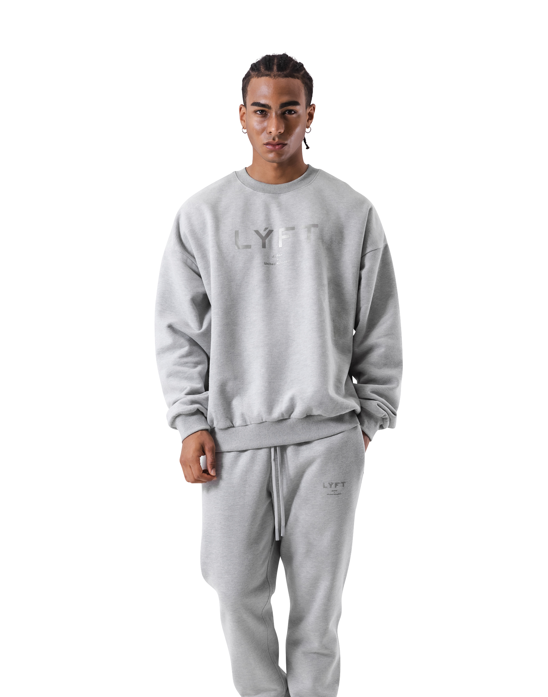 LÝFT Oversize Crew Neck Sweat - Grey