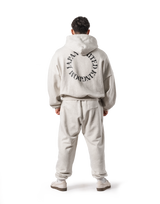 Back Ring Oversize Sweat Hoodie - Ivory