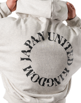 Back Ring Oversize Sweat Hoodie - Ivory