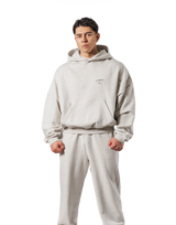 Back Ring Oversize Sweat Hoodie - Ivory