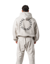 Back Ring Oversize Sweat Hoodie - Ivory