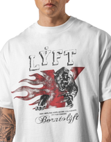 Panther Ý Graphic Vintage Big T-Shirt - White