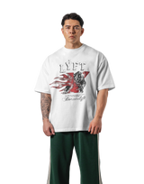 Panther Ý Graphic Vintage Big T-Shirt - White