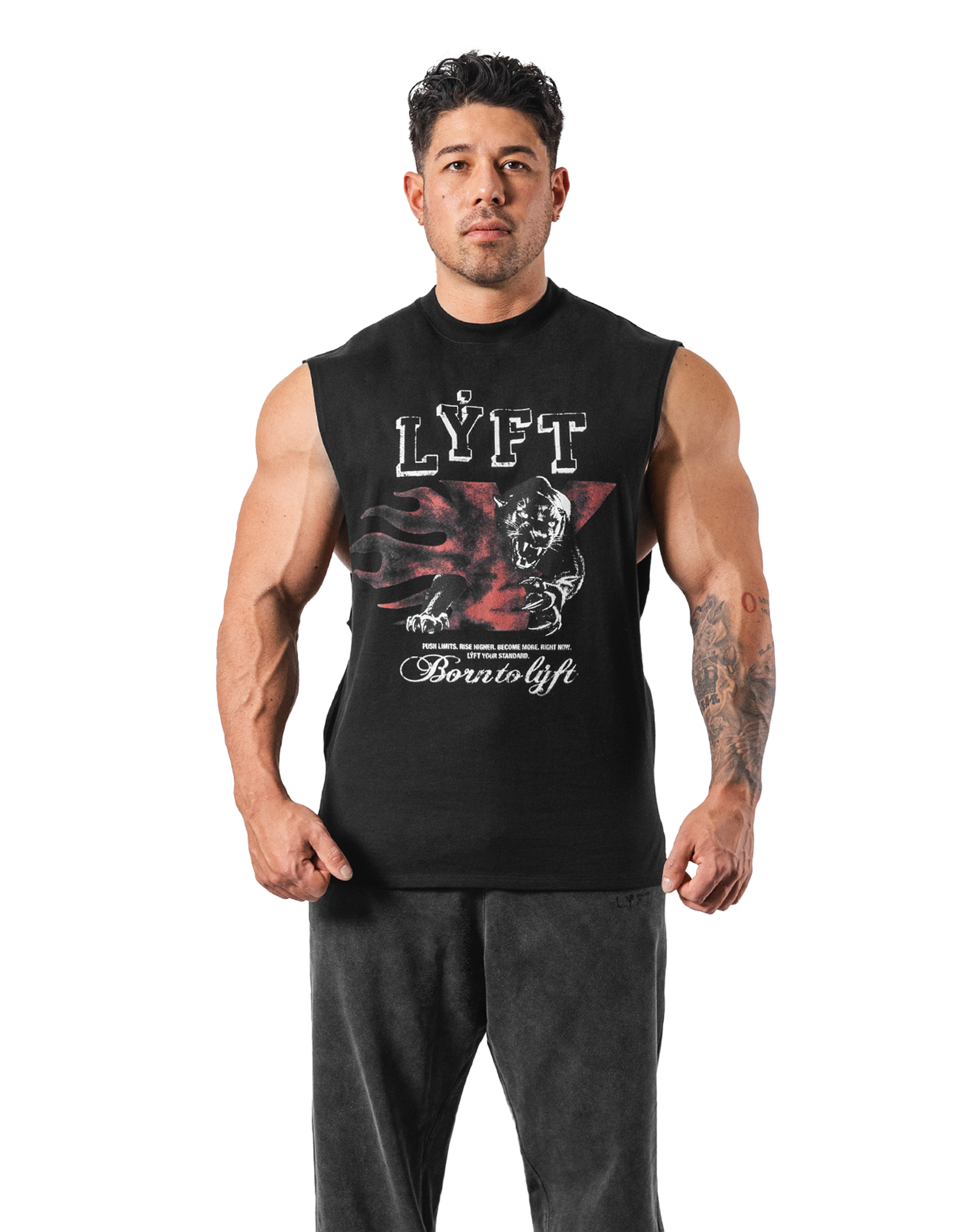 Panther Ý Graphic Vintage Tanktop - Black – LÝFT