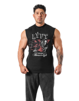 Panther Ý Graphic Vintage Tanktop - Black