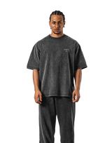 One Point LÝFT Logo Vintage Big T-Shirt - Black