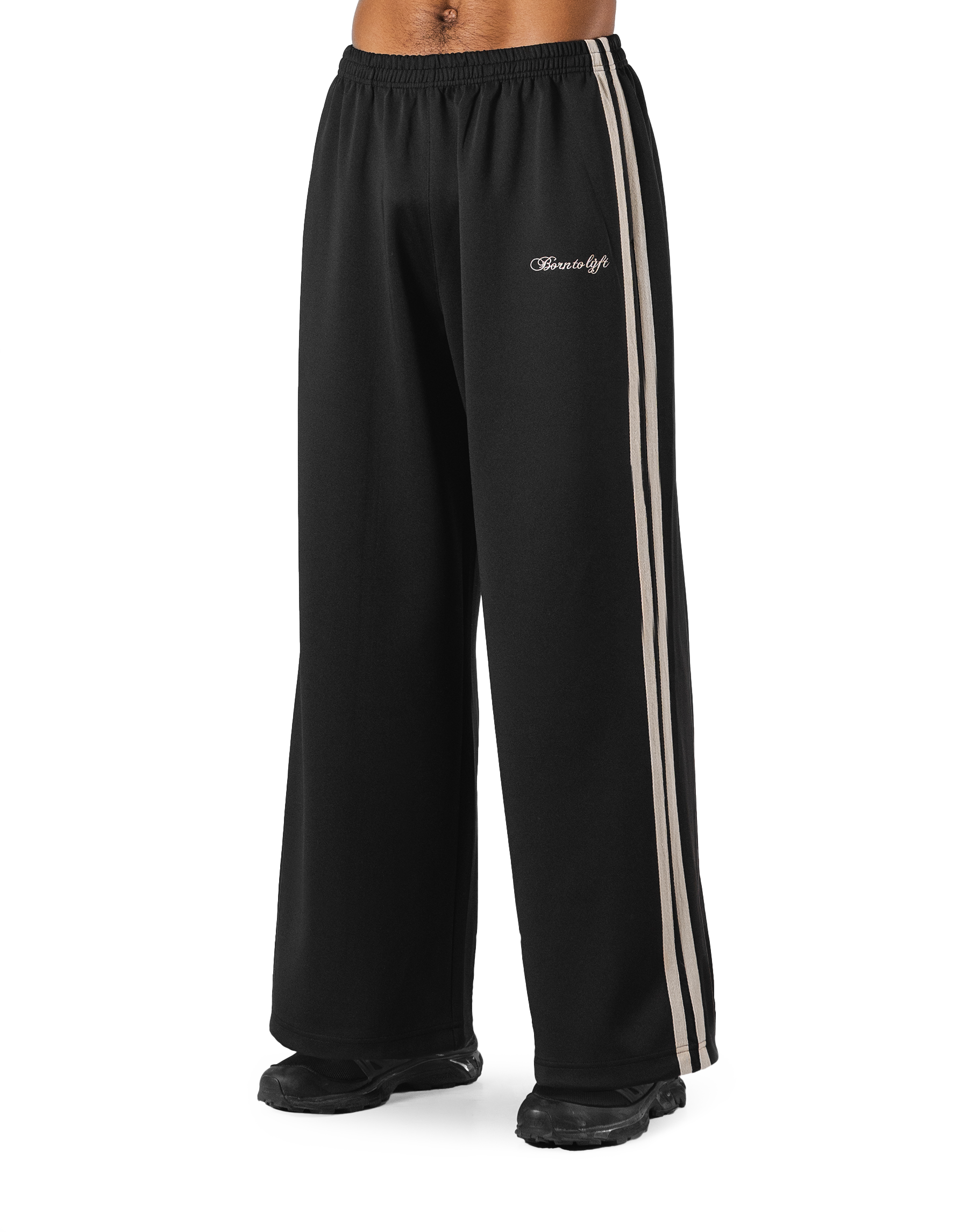 2Line Side Tape Track Pants - Black – LÝFT