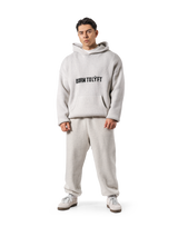 BTL Double Jacquard Knit Hoodie - Ivory