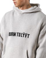 BTL Double Jacquard Knit Hoodie - Ivory