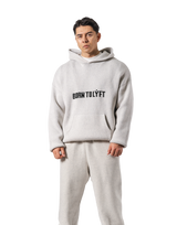 BTL Double Jacquard Knit Hoodie - Ivory