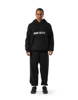 BTL Double Jacquard Knit Hoodie - Black