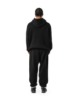 BTL Double Jacquard Knit Hoodie - Black