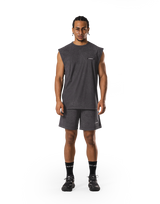 Stretch Nylon Wappen Vintage Tanktop - D.Grey