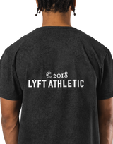 Stretch Nylon Wappen Vintage T-Shirt - Black