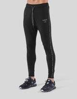 Logo Line Stretch Pants - Black