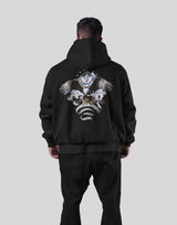 LÝFT × COR Limited Graphic Sweat Hoodie - Black